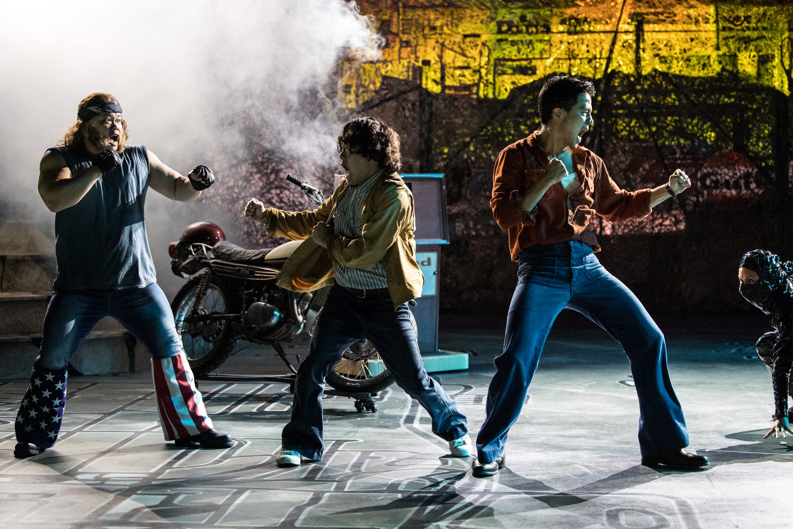 Ninja Fight in the play Vietgone